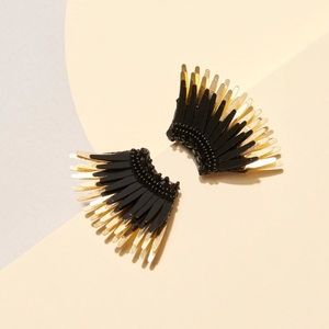 Mignonne Gavigan Mini Madeline Black/Gold earrings